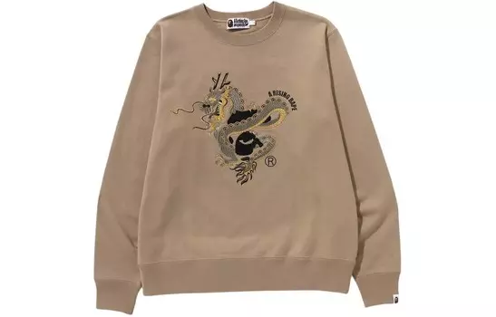 Свитшот унисекс «Год Дракона» серии CNY A Bathing Ape, хаки