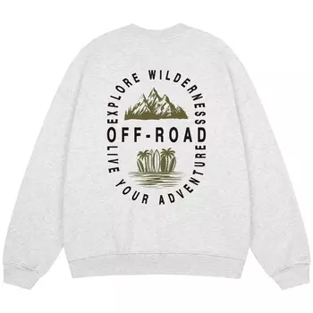 Свитшот унисекс Jeep, Light Heather Gray