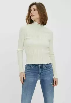 Свитшот Vero Moda VMEVIE HIGHNECK, белоснежный