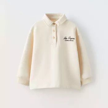 Свитшот Zara Embroidered, экрю