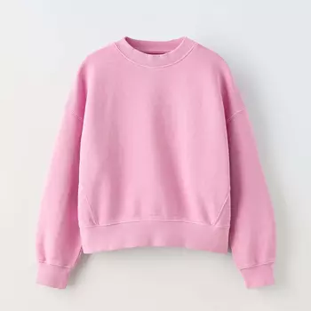 Свитшот Zara Faded-effect, розовый