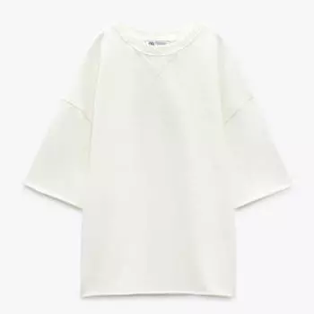 Свитшот Zara Short Sleeve, белый