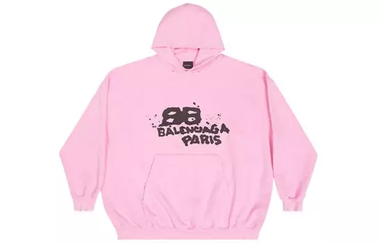 Свитшот женский Balenciaga, розовый / черный