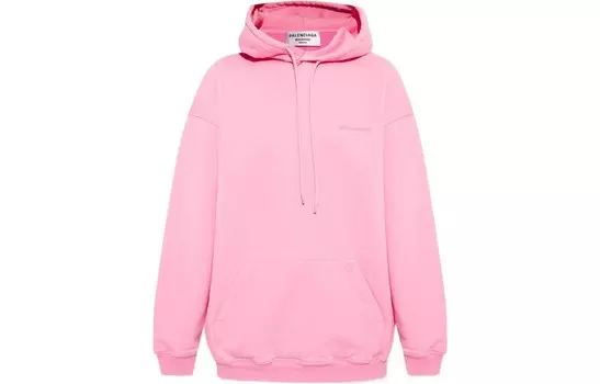 Свитшот женский Balenciaga с капюшоном, розовый