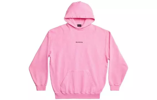 Свитшот женский Balenciaga с карманом, розовый