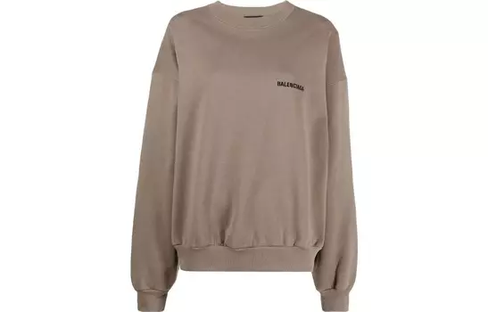 Свитшот женский Balenciaga, серо-коричневый