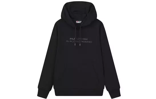 Свитшот женский, цвет черный как смоль Fila
