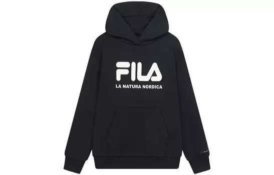Свитшот женский, цвет черный как смоль Fila