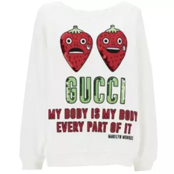 Свитшот женский Gucci, белый