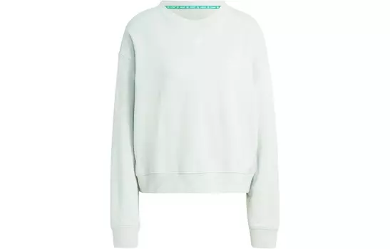 Свитшот женский льняной зеленый Adidas