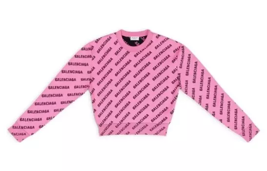 Свитшот женский розовый Balenciaga