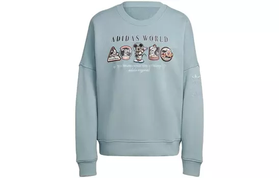 Свитшот женский синий Adidas