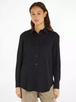 Свободная рубашка Calvin Klein Recycled, черная