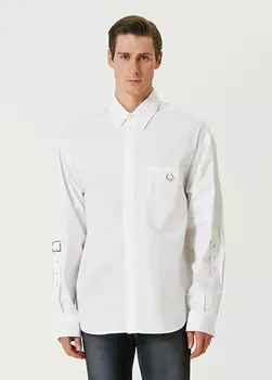Свободная рубашка для пирсинга Versace Jeans Couture, белый