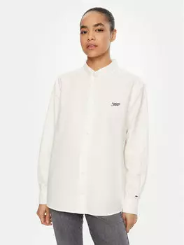 Свободная рубашка DW0DW19358 Tommy Jeans, белый