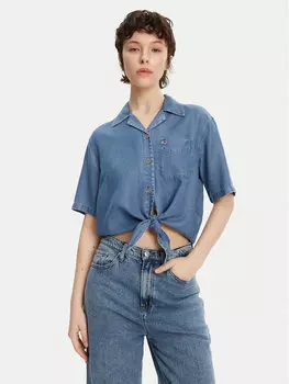 Свободная рубашка DW0DW20603 Tommy Jeans, синий