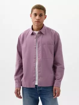 Свободная рубашка Gap, фиолетовый