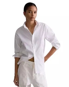Свободная рубашка Ralph Lauren, белый