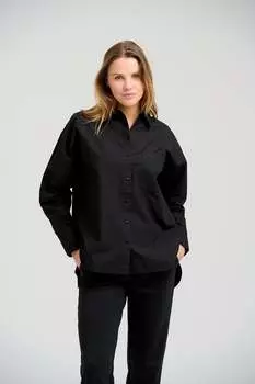 Свободная рубашка Teeshoppen, черный