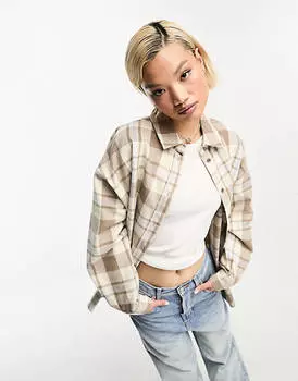 Свободная рубашка в клетку Dr Denim