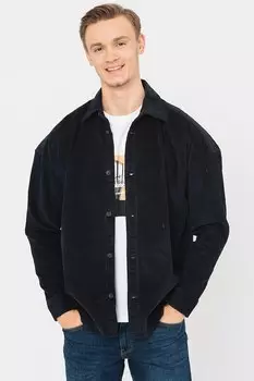 Свободная рубашка в клетку Only & Sons, синий