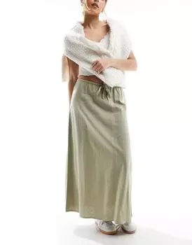 Свободная юбка макси Cotton On из шалфейного льна Cotton:On