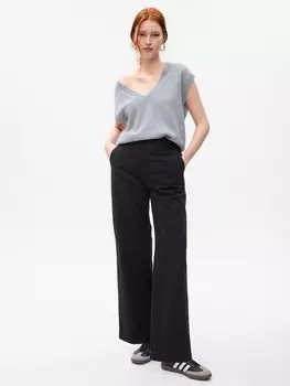 Свободные брюки Gap, черный