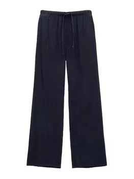 Свободные брюки Pull&Bear, темно-синий