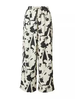 Свободные брюки TOPSHOP, черно-белый