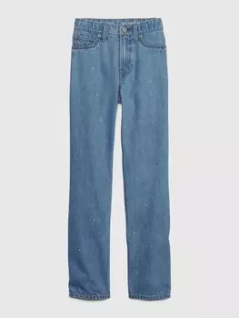 Свободные детские джинсы 90-х с высокой посадкой Gap, синий