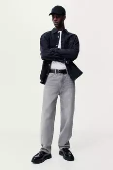 Свободные джинсы H&M, серый