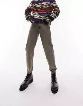 Свободные джинсы Topman темно-серого цвета