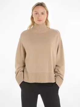Свободный джемпер с воротником-воронкой Tommy Hilfiger, меринос