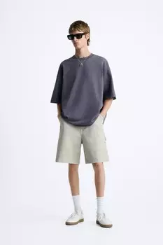 Свободный размер, выцветшая толстовка ZARA, фиолетовый