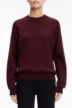Свободный свитер с рукавами реглан Calvin Klein, бургундия