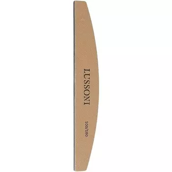 T4B Lussoni Premium Полукруглые пилочки для ногтей, зернистость 100/180, для натуральных и закаленных ногтей — упаковка из 10 шт., Tb Tools For Beauty