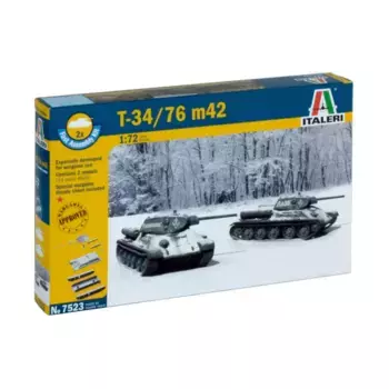 Т-34/76 М42 - Комплект быстрой сборки (ВОВ), Military Vehicles (1:72) (Italeri)