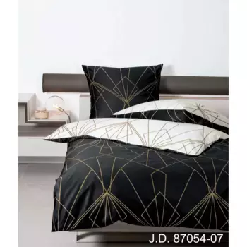 [T] Двустороннее постельное белье Janine «J. D. 87054", из 100% хлопка, качество Mako Satin, размеры 135x200 см, 155x220 см, 200x200 см и других размеров, с фирменной застежкой-молнией, легко чистятся, сертифицированы STANDARD 100 от OEKO-TEX и...