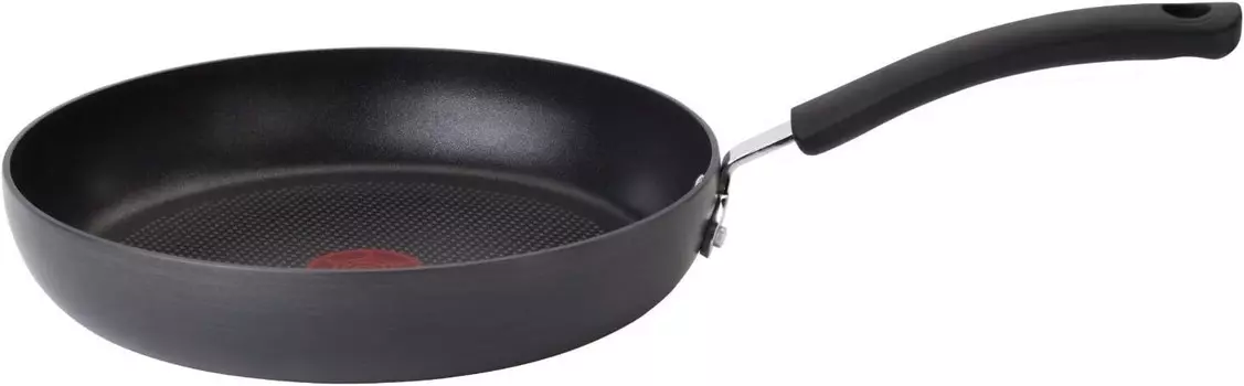 T-fal Ultimate Сковорода с твердым анодированным антипригарным покрытием, 12 дюймов, можно использовать в духовке, посуда, кастрюли и сковородки 400F, можно мыть в посудомоечной машине, серый цвет, Black