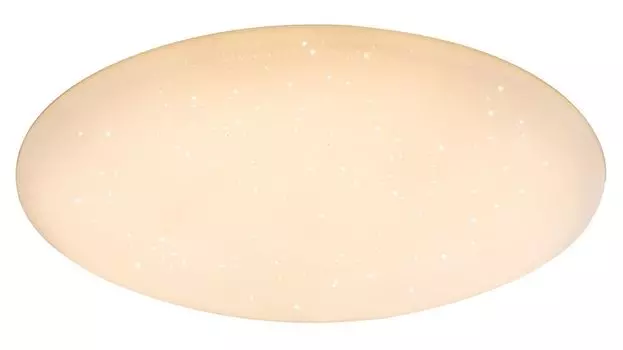 [T] Потолочный светильник Globo Lighting металлический белый, пластик опаловый, белый, с регулируемой яркостью, возможность фиксации цвета, функция памяти, ночник, пульт дистанционного управления, батарейка в комплекте 2x AAA 800 мАч, : 760 мм, В: 80 мм