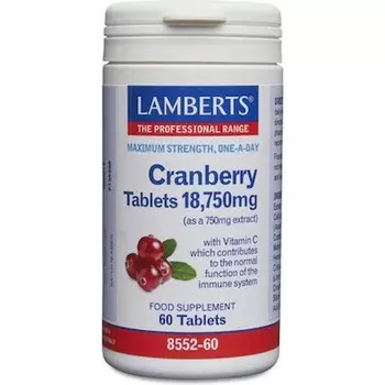 Таблетки клюквы 18750 мг - 60 капсул Lamberts