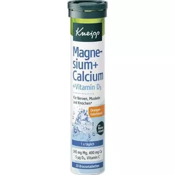 Таблетки шипучие магний+кальций+D3 Kneipp, 90 g
