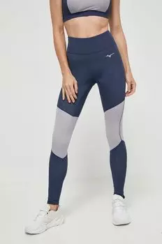 Тайтсы для бега Impulse Core Mizuno, темно-синий