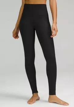 Тайтсы женские lululemon для йоги и пилатеса с высокой талией, черный