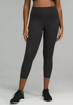 Капри женские lululemon спортивные, черный
