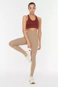 Тайтсы спортивные Trendyol Camel Smoothing
