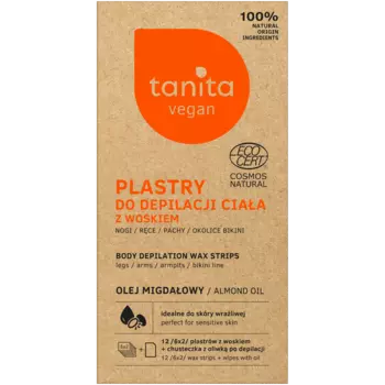 Tanita Vegan восковые полоски для депиляции тела, 12 шт/уп