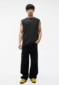 ТАНК Washed PULL&BEAR, Топ черный