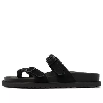 Тапочки 1774 iii mayari suede leather narrow fit 'black' Birkenstock, черный