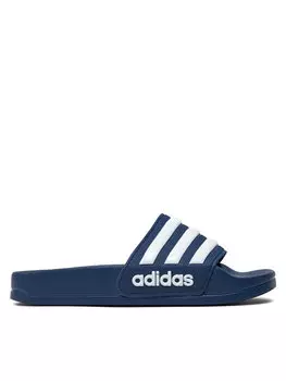 Шлепанцы детские Adidas в полоску, синий